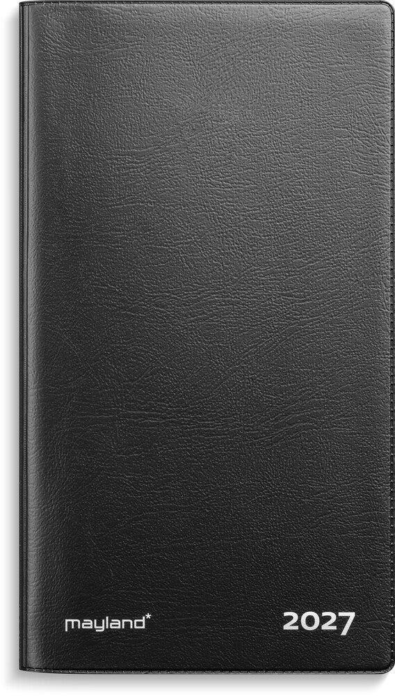Index planner 2027 måned vinyl sort Mayland 9 x 17 cm