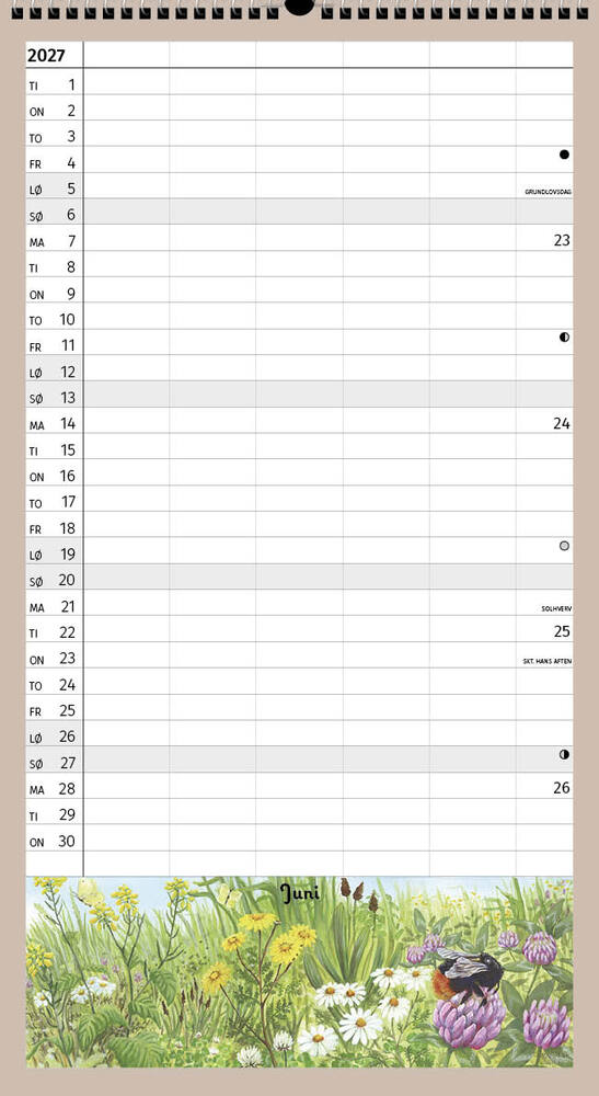 FAMILIEKALENDER ÅRET RUNDT I NATUREN 2027