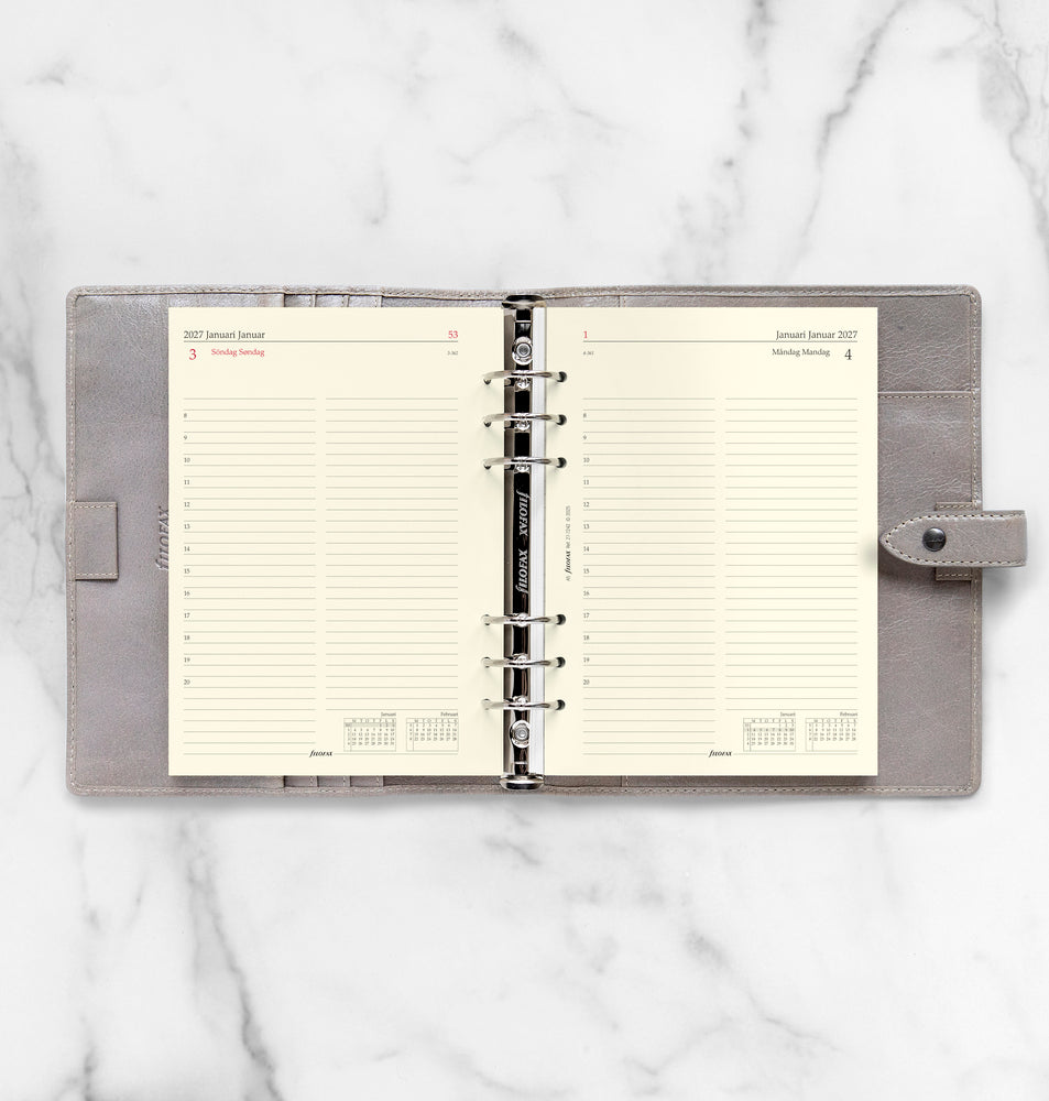 Refill Filofax A5 2027 Dag/Side