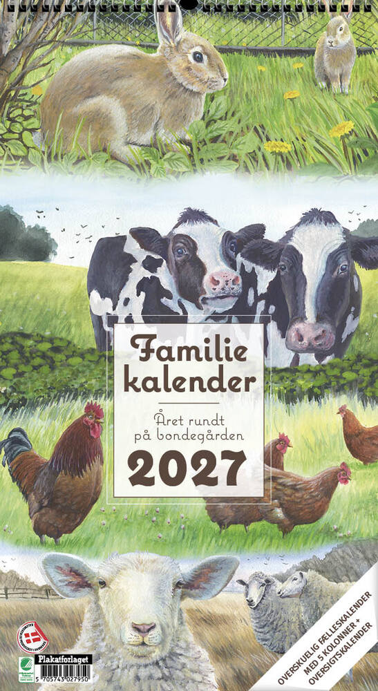 FAMILIEKALENDER ÅRET RUNDT PÅ BONDEGÅRDEN 2027