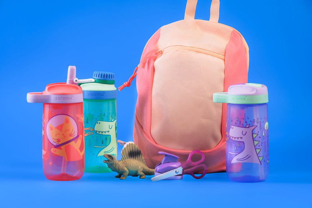 Drikkeflaske Sistema Easy Sip Kids Design 500Ml 6 Asst