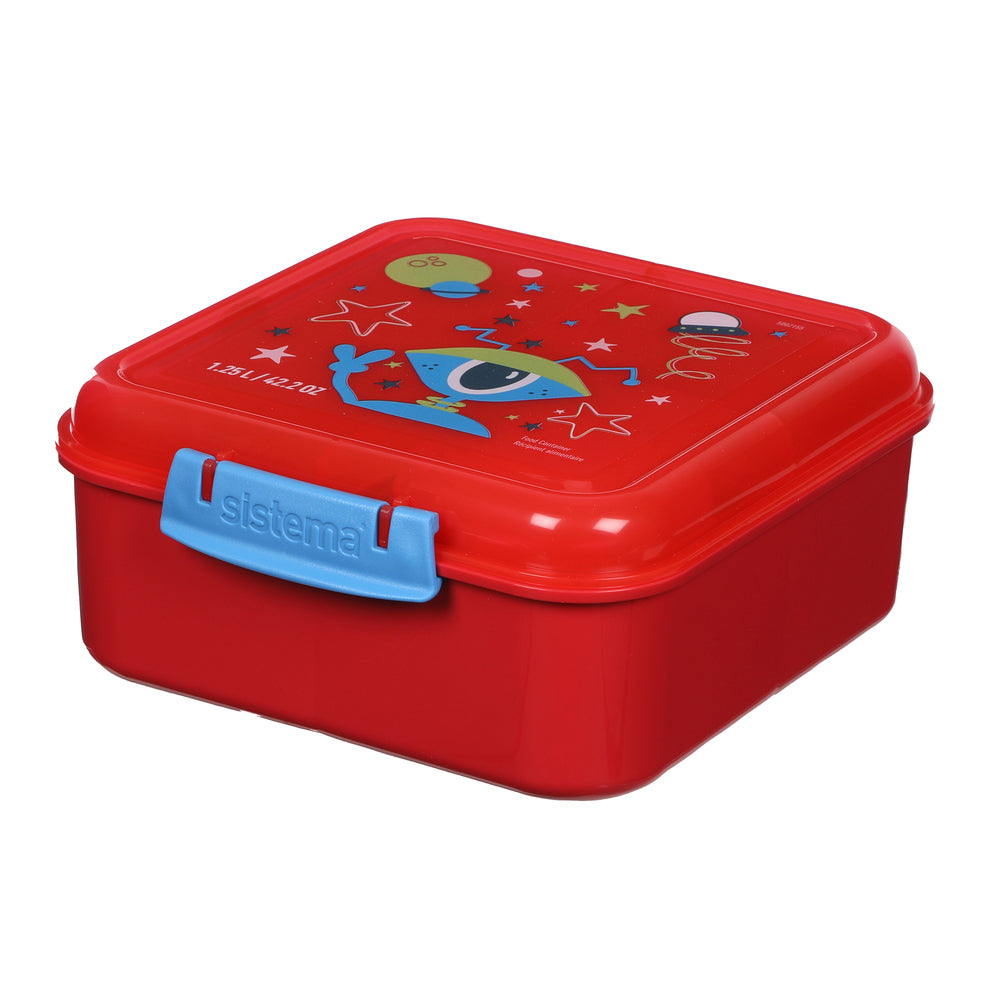 Madkasse Sistema Bento Cube Lunch Kids Design 1,25L 6 Asst