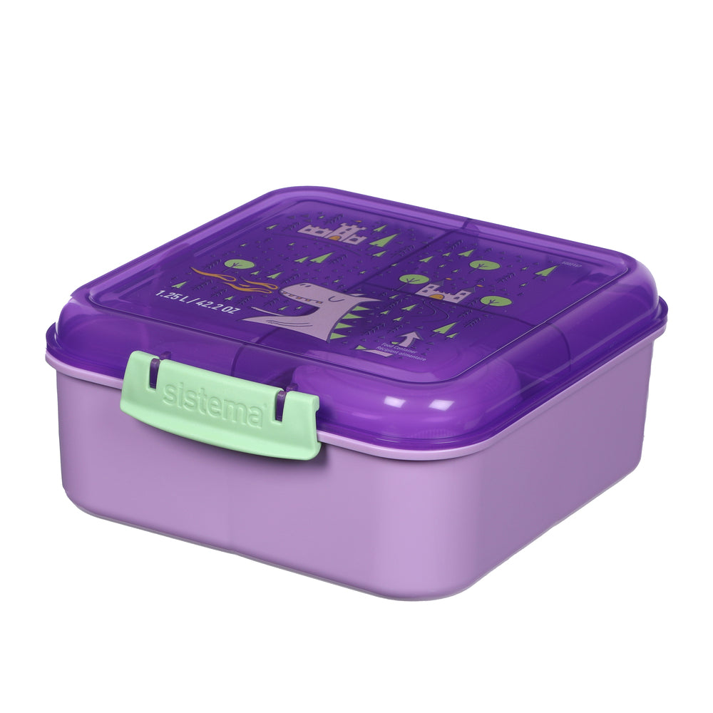 Madkasse Sistema Bento Cube Lunch Kids Design 1,25L 6 Asst