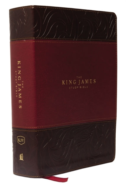 D1 Kjv, the King James Study Bible, Leathersoft, Burgundy, Red