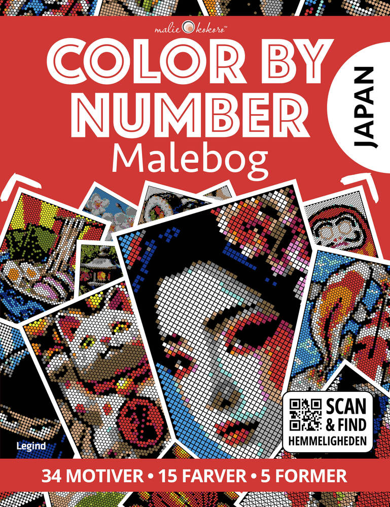 Malebog: Color by number - Japan