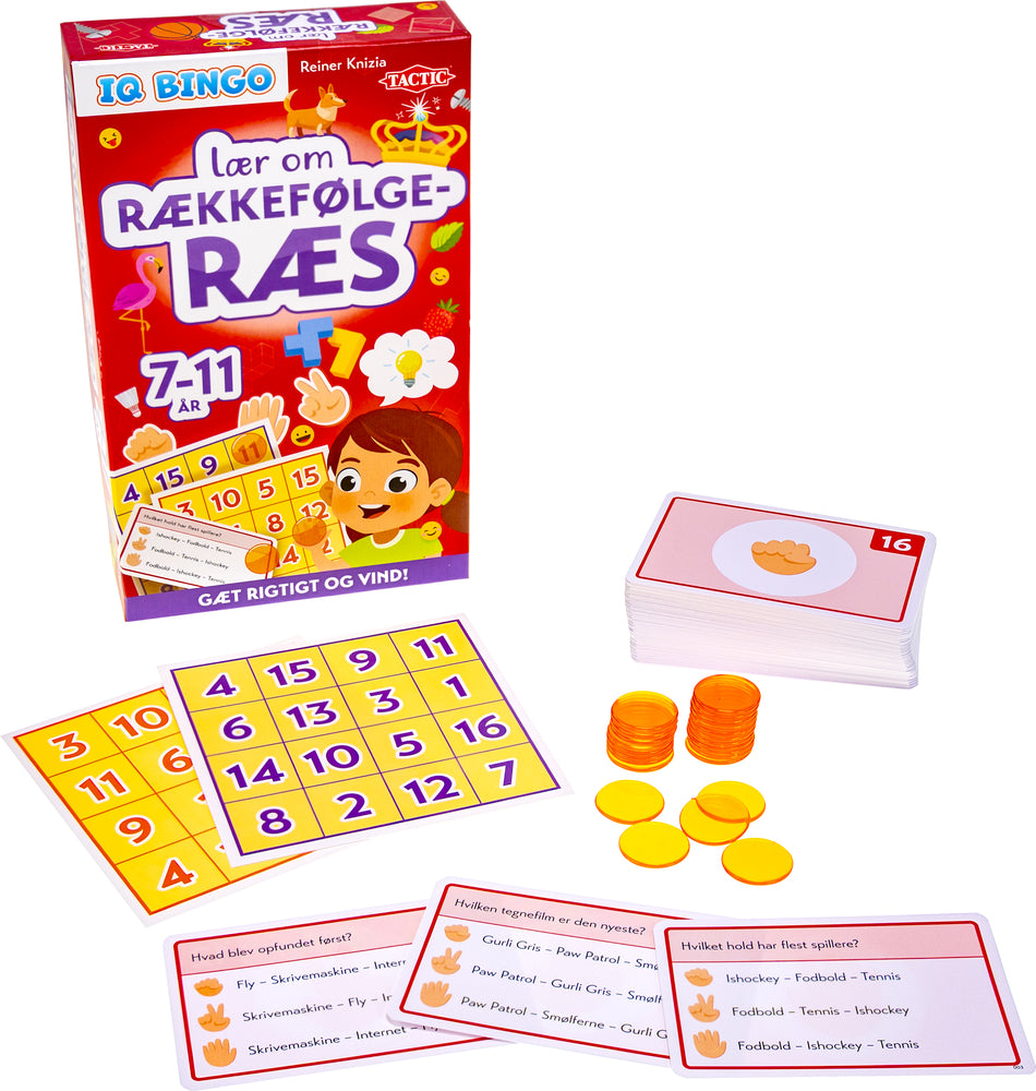 Lær Om Rækkefølge Ræs IQ Bingo