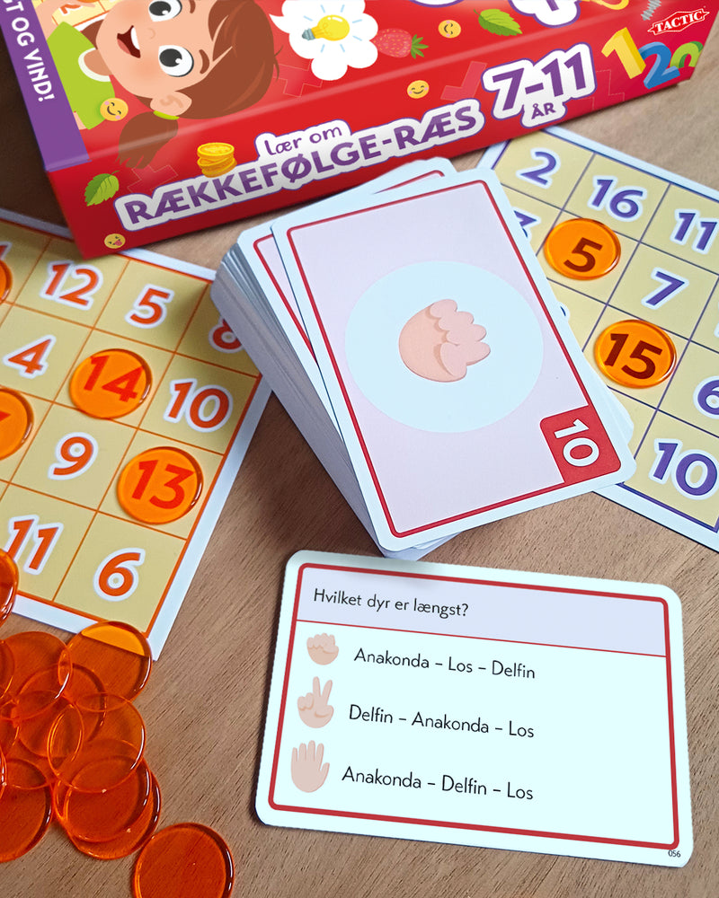 Lær Om Rækkefølge Ræs IQ Bingo