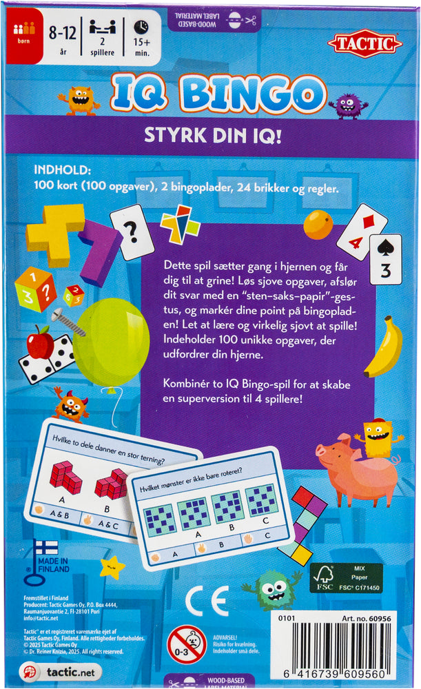 Lær Om Hjernebingo IQ Bingo