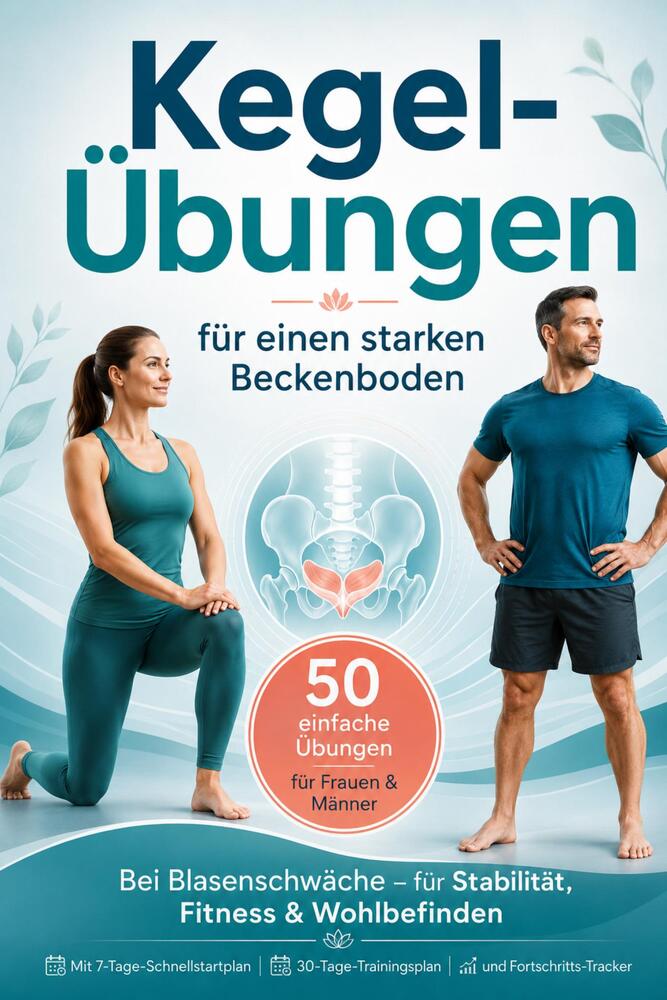 Kegel-Übungen für einen starken Beckenboden: 50 einfache Übungen für Frauen & Männer – bei Blasenschwäche, für Stabilität, Fitness & Wohlbefinden