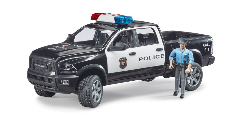 Pickup Bruder Dodge RAM 2500 politi med betjent