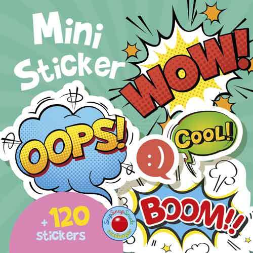 Snip Snap Snude: Mini-stickers: Comics - KOLLI á 12 stk.
