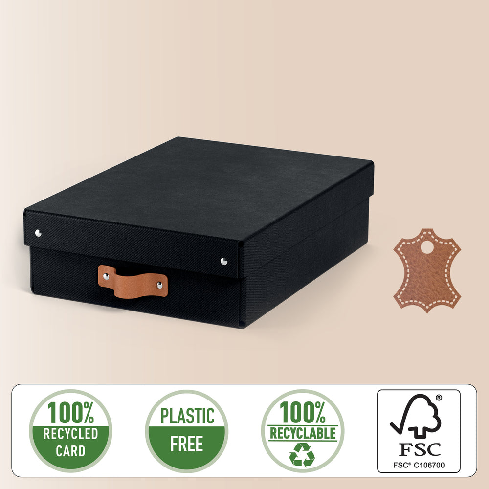 Opbevaringsboks Leitz Puro antracit medium 8L 2 stk.