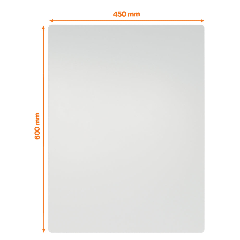 Whiteboardtavle magnetisk rammeløst Nobo stål 65x45cm