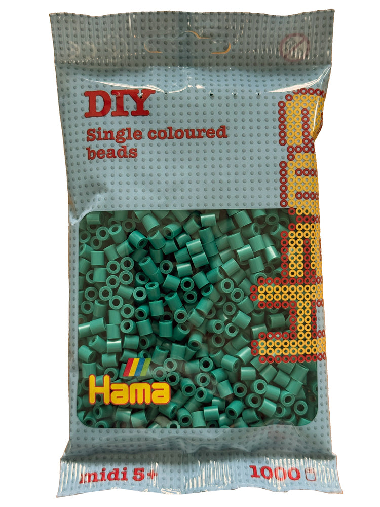 Perler Hama midi støvet petrol 1000 stk