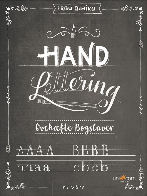 D1 Hand Lettering Øvehæfte Bogstaver