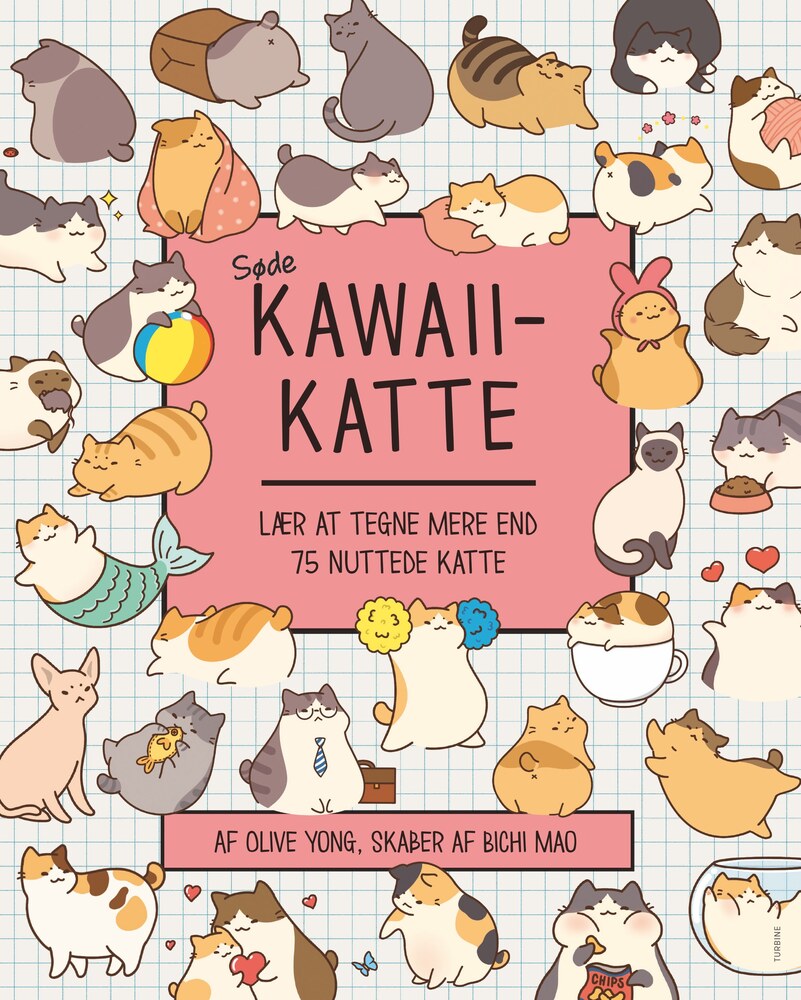 D1 Søde kawaii-katte