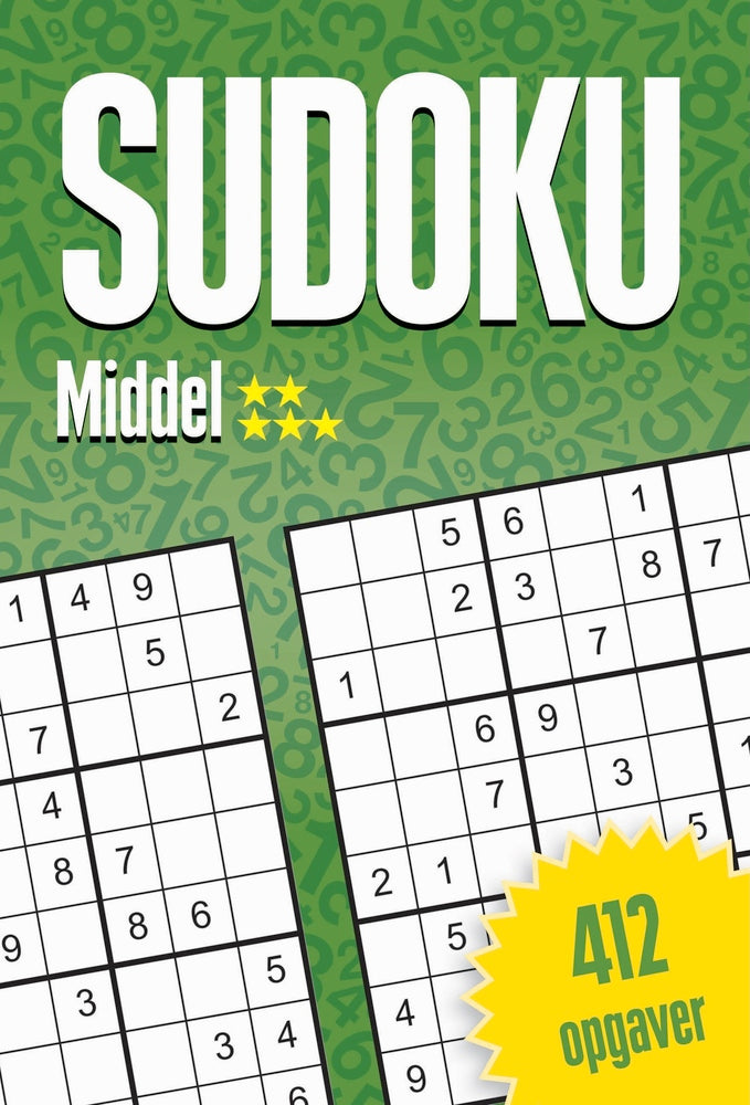 D1 Sudoku - Middel, 412 opgaver