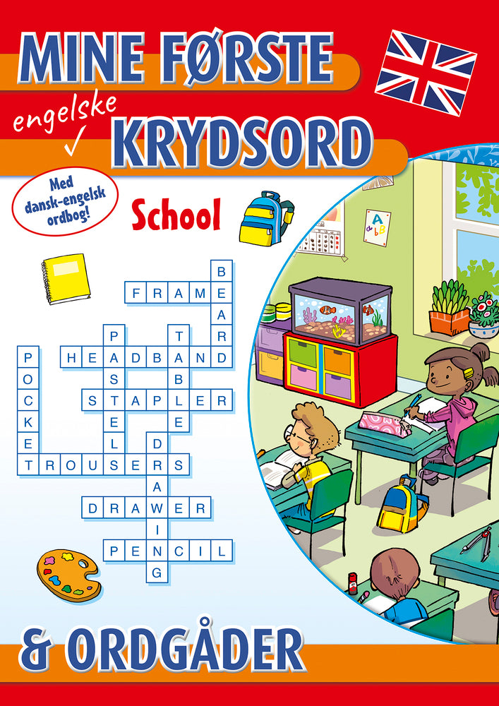 D2 Mine første engelske krydsord og ordgåder: School