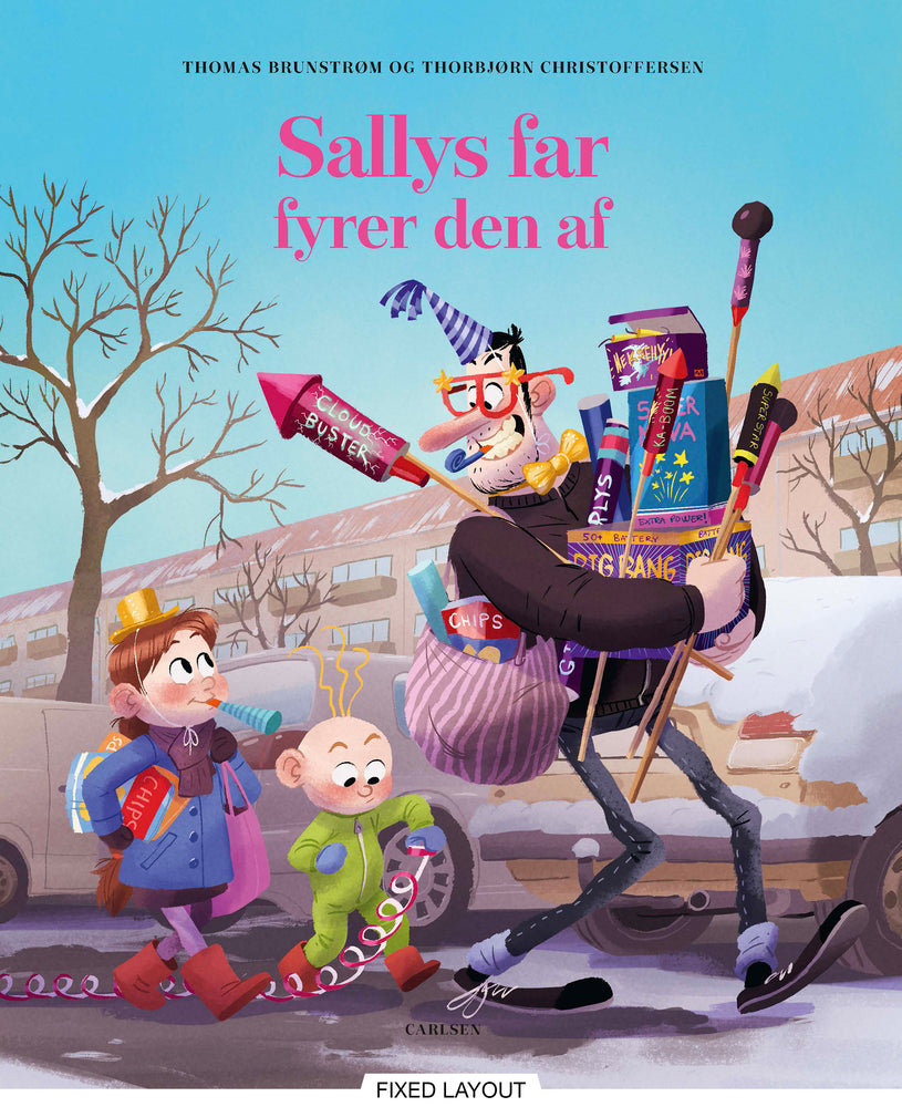 Sallys far fyrer den af