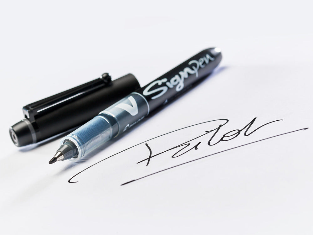 FINELINER PILOT V Sign Pen Sort 0,6 mm fiberspids