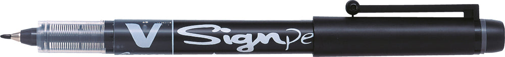 FINELINER PILOT V Sign Pen Sort 0,6 mm fiberspids