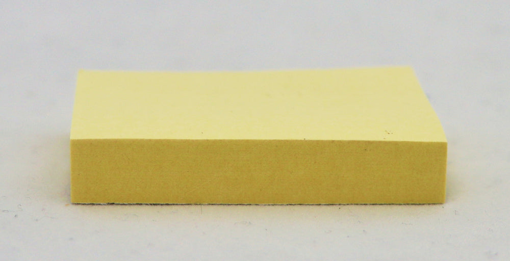 Selvklæbende blok Relief gul 38x51 mm
