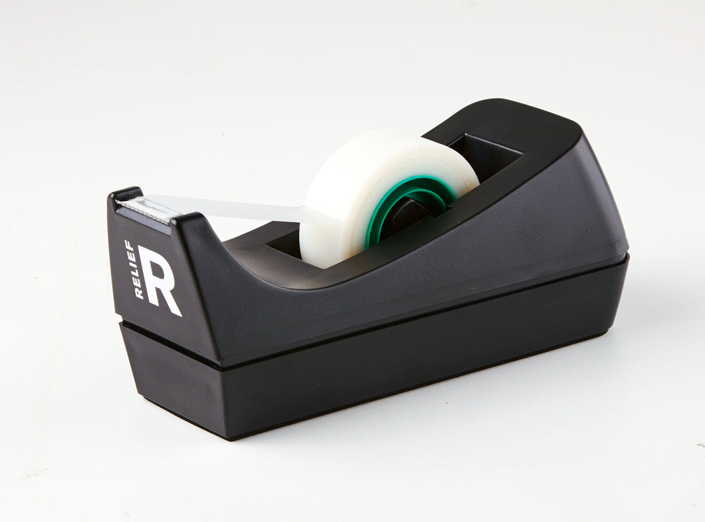 Tapedispenser sort 19mm uden tape