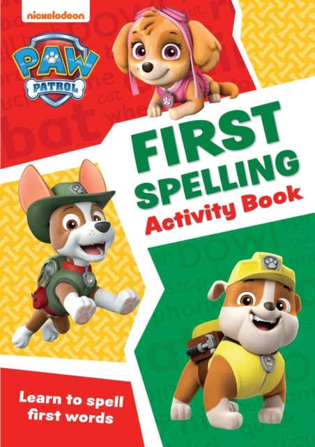 Paw Patrol First Spelling Activity Book Get Set For School!