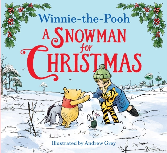 Winnie-the-pooh a Snowman for Christmas