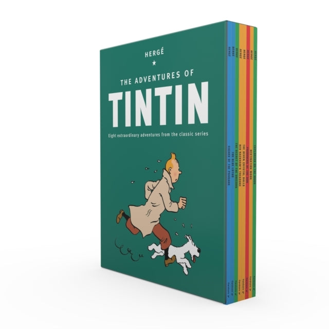 The Adventures Of Tintin: 8 Title Paperback Boxed Set The Of