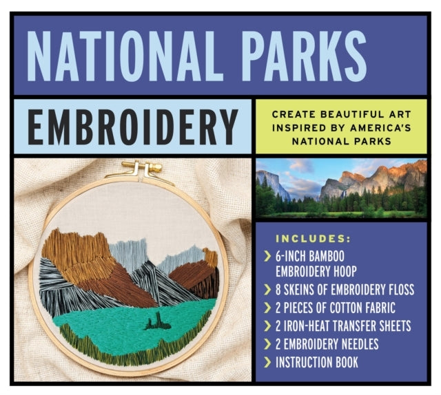 National Parks Embroidery Kit Create Beautiful Art Inspired