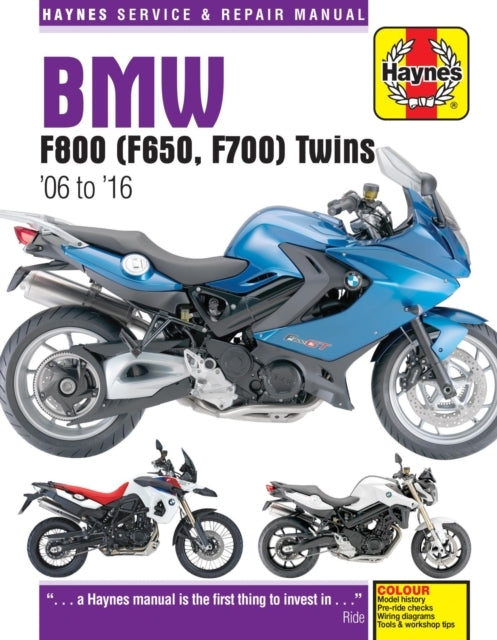 D1 Bmw F650 F700 & F800 Twins (06-16) Haynes Repair Manual