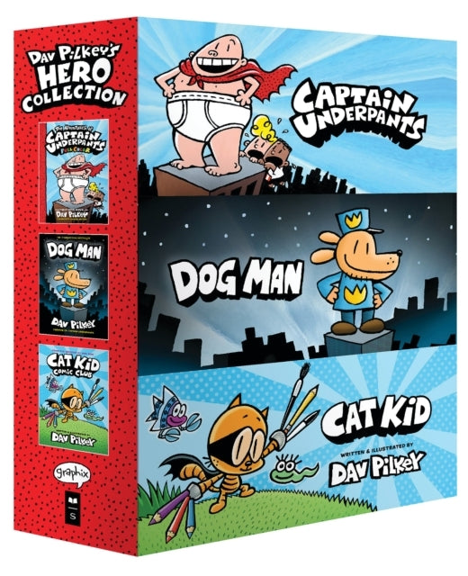 Dav Pilkey's Hero Collection Captain Underpants #1, Dog Man - Dav Pilkey's Hero Collection Captain Underpants