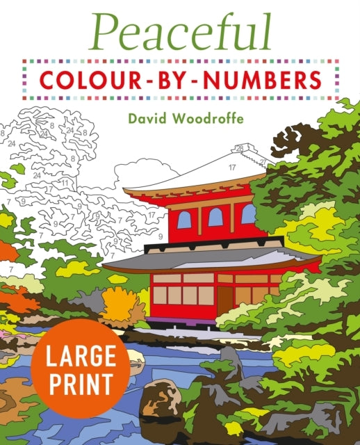 D1 Large Print Peaceful Colour-by-numbers