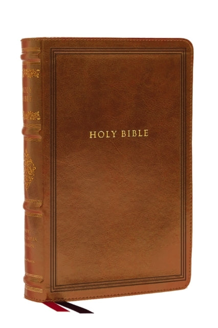 Nkjv Large Print Reference Bible Brown Leathersoft Red Let
