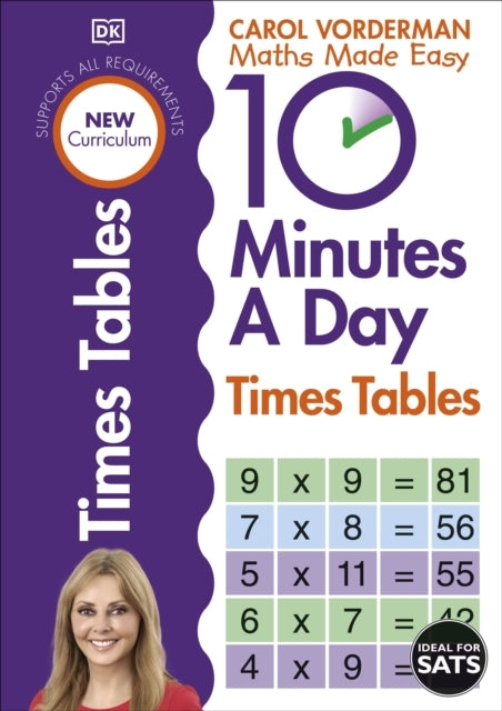 10 Minutes a Day Times Tables, Ages 9-11 Key Stage 2 Support