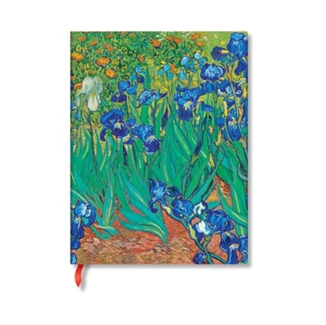 Van Gogh’S Irises Mini Unlined Hardback Journal Elastic Band