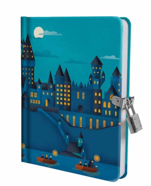 D2 Harry Potter: Hogwarts Castle At Night Lock and Key Diary