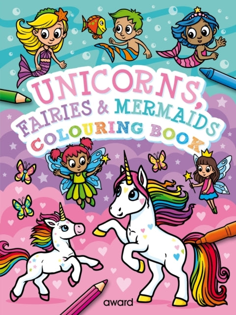 D1 Unicorns, Fairies and Mermaids Colouring Book