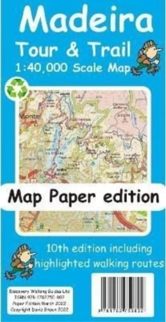 D2 Madeira Tour And Trail Map Paper Edition