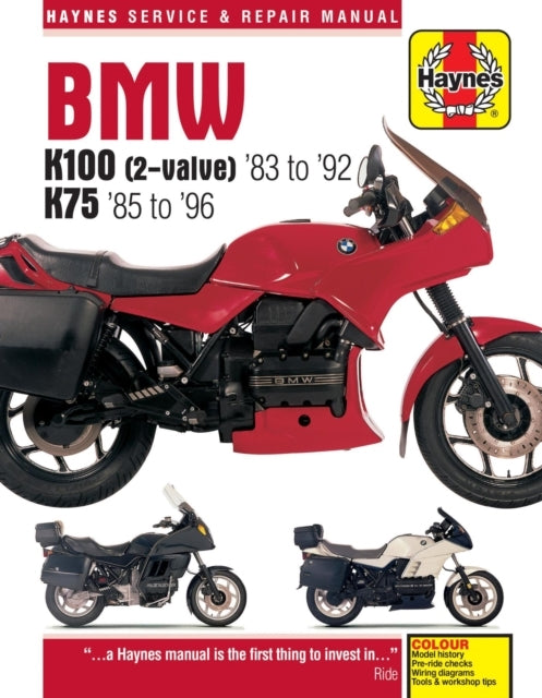 D2 Bmw K100 & 75 2-valve Models (83 - 96) Haynes Repair Manual