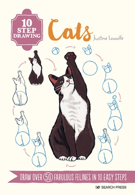 10 Step Drawing Cats
