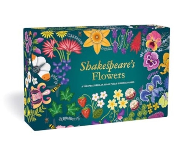 Shakespeares Flowersa 1000-Piece Circular Jigsaw Puzzle