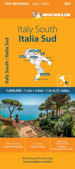Italy South - Michelin Regional Map 564Map