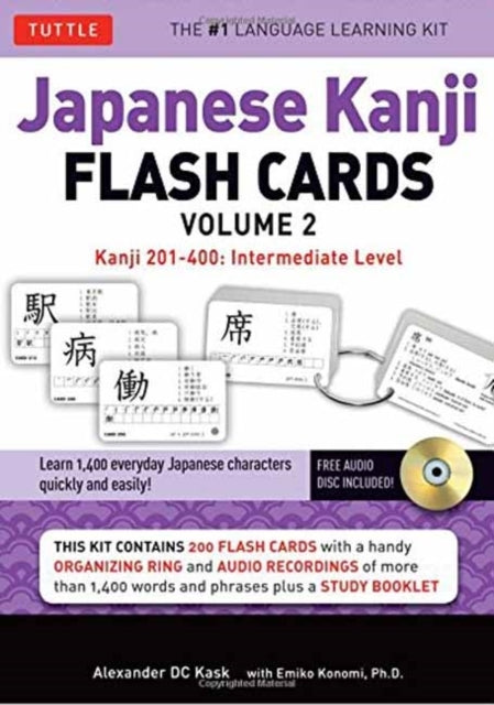 Japanese Kanji Flash Cards Kit Volume 2Kanji 201-400 Jlpt I