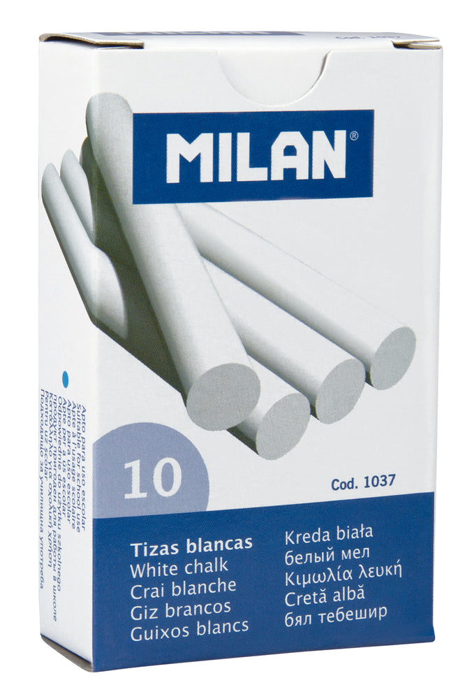 MILAND tavlekridt Hvid 10 stk.