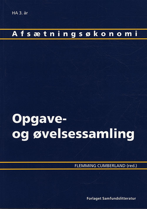 Afsætningsøkonomi, HA 3. år