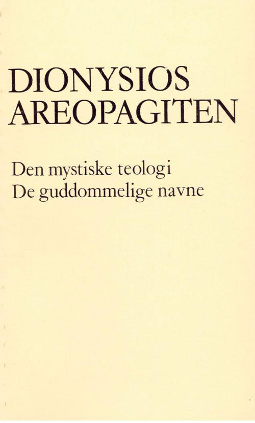 Den mystiske teologi De guddommelige navne