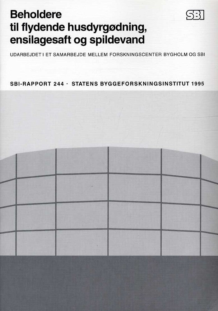 Beholdere til flydende husdyrgødning, ensilagesaft og spildevand