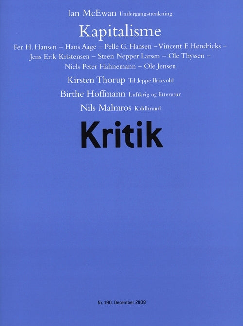 Kritik, 41. årgang, nr. 190